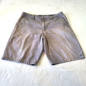 O'Neill Men's 36" X 10" Grey Medium Wash Relaxed Fit Flat Front Chino Shorts